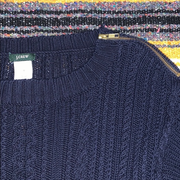 J. Crew Zipper Shoulder Sweater - Picture 2 of 2